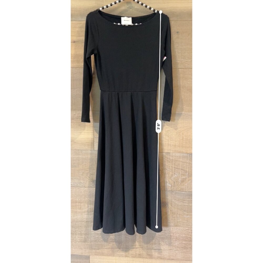 Reformation Wiley BLACK JERSEY Dress Size XS - Picture 5 of 7